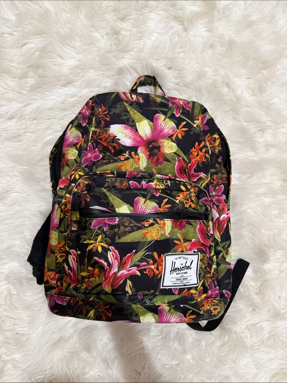 Herschel Supply Company Black Floral Multicolor Backpack